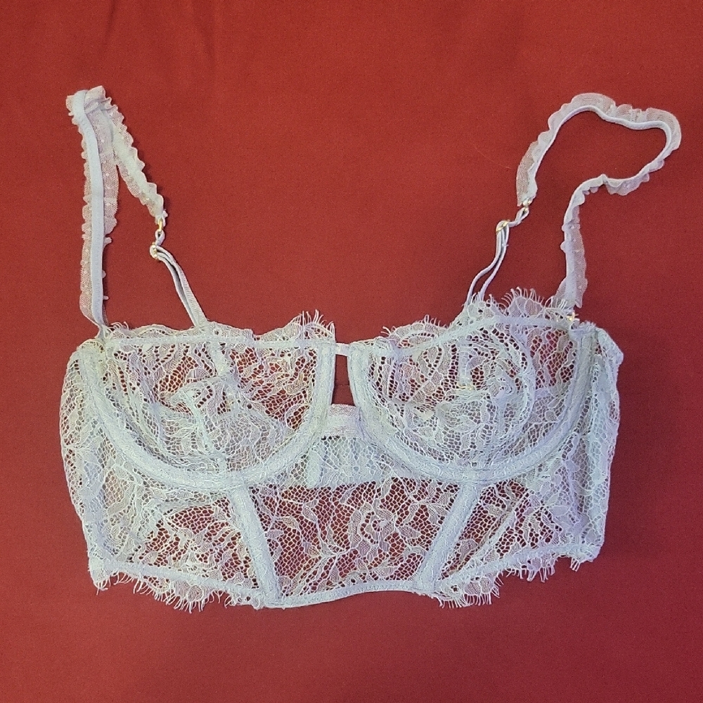 Zara Lace Underwire Bra - Cream